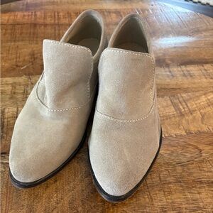Free People Tan Suede Loafers